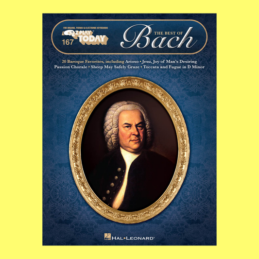 The Best Of Bach - Ez Play Piano Volume 167 Songbook