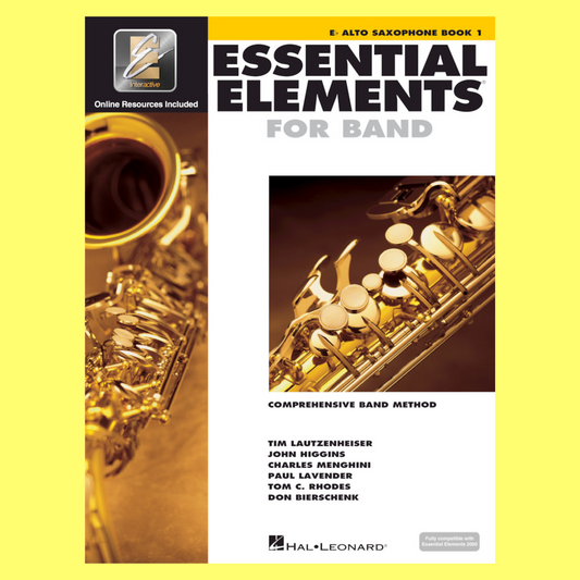 Essential Elements For Band - Alto Saxophone Book 1 (Book & EEi)