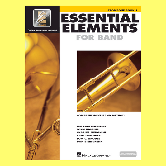 Essential Elements For Band - Trombone Bass Clef Book 1 (Book & EEi)
