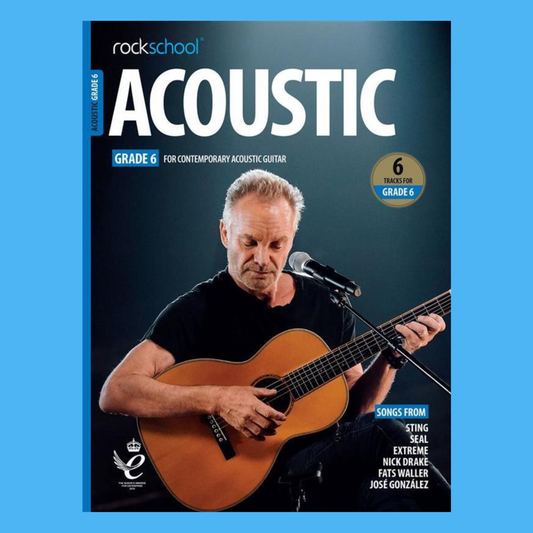 Rockschool Acoustic Guitar Grade 6 Book and Online Audio (2019+)