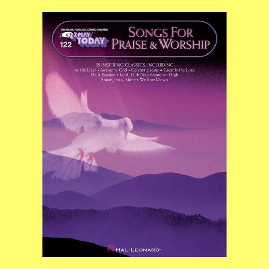 Songs for Praise & Worship - EZ Play Piano Volume 122 Songbook