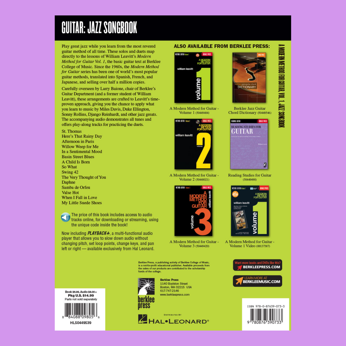 A Modern Method Guitar - Jazz Songbook Book/Ola