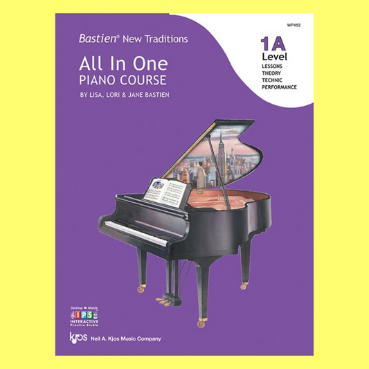 Bastien: New Traditions - All In One Piano Course Level 1A Book
