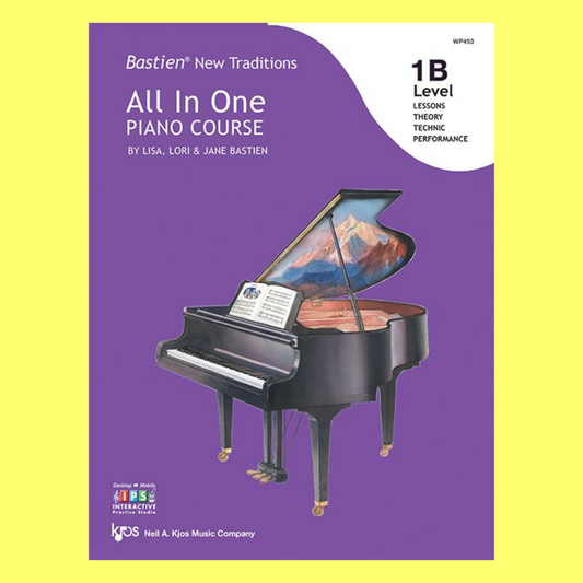 Bastien: New Traditions - All In One Piano Course Level 1B Book