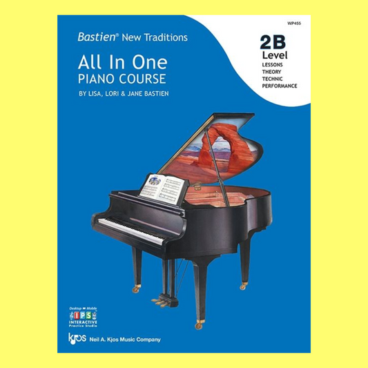 Bastien: New Traditions - All In One Piano Course Level 2B Book