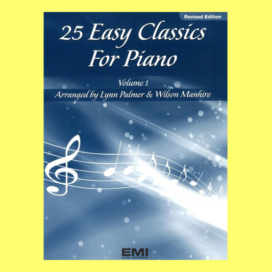 25 Easy Classics For Piano - Volume 1 Book (Revised Edition)