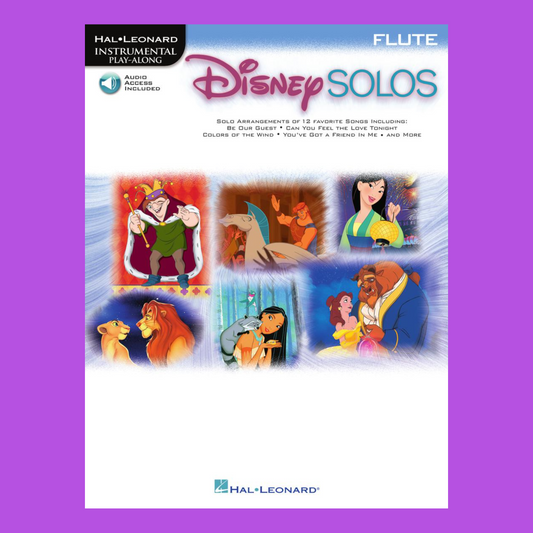 Disney Solos - Flute Play Along Book/Ola