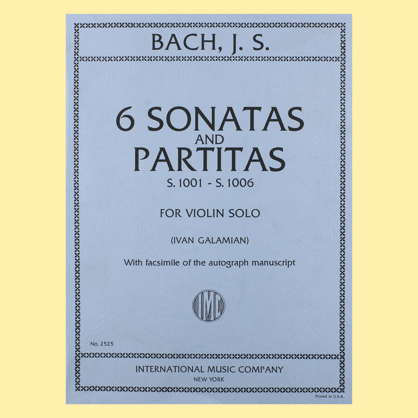 J.S Bach - 6 Sonatas & Partitas Violin Book