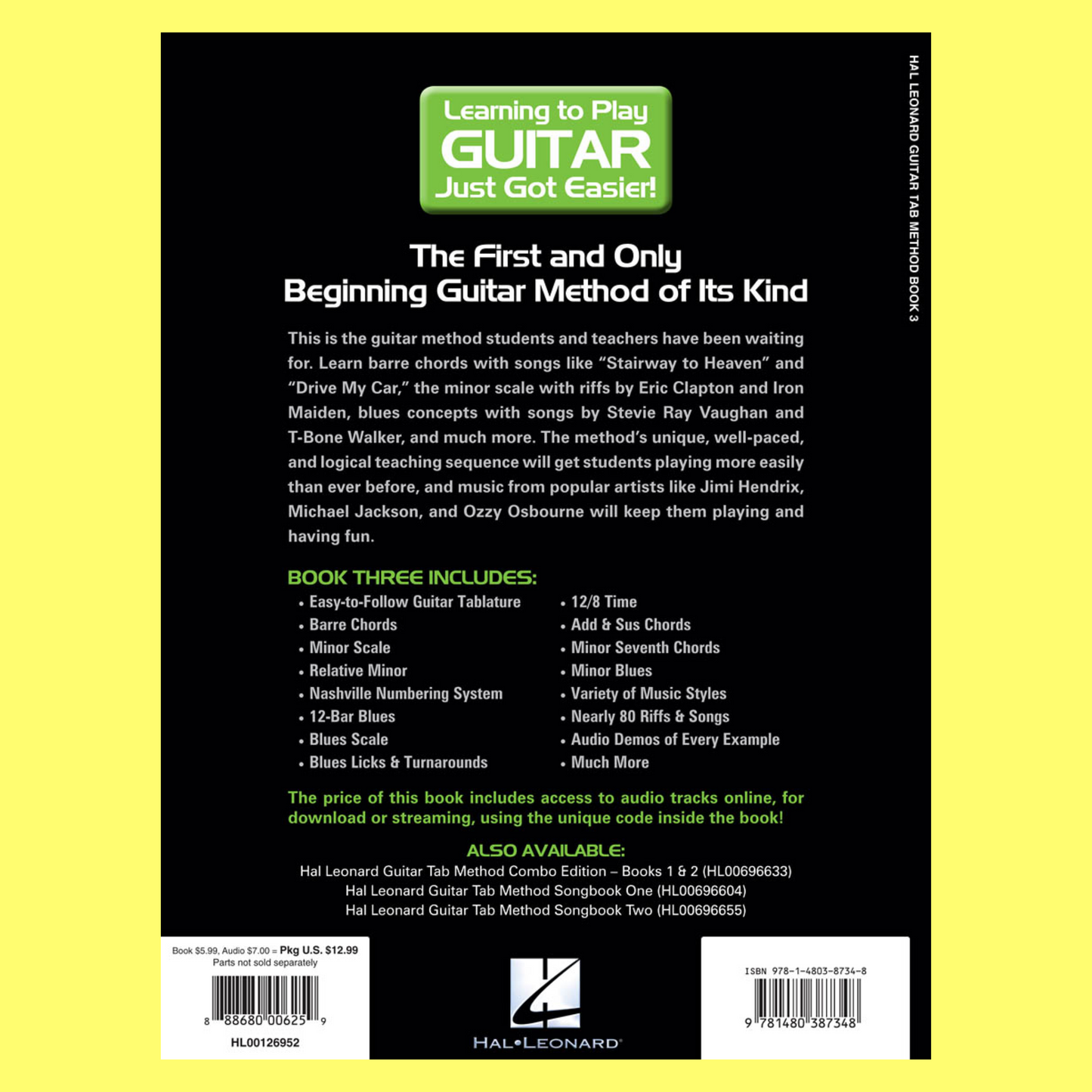 Hal Leonard Guitar Tab Method - Book 3 (Book/Audio)