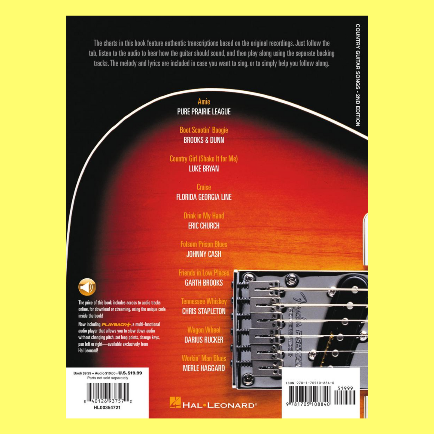 Hal Leonard Guitar Method - Country Guitar Songbook (Book/Ola) 2nd Edition
