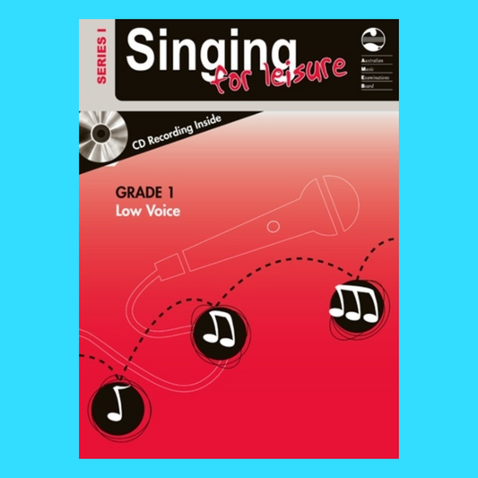 AMEB Singing For Leisure Series 1 - Grade 1 Low Voice Book/Cd