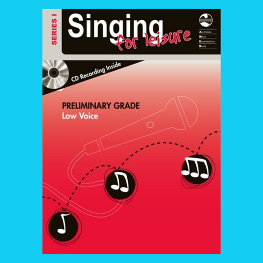 AMEB Singing For Leisure Series 1 - Preliminary Grade Low Voice Book/Cd