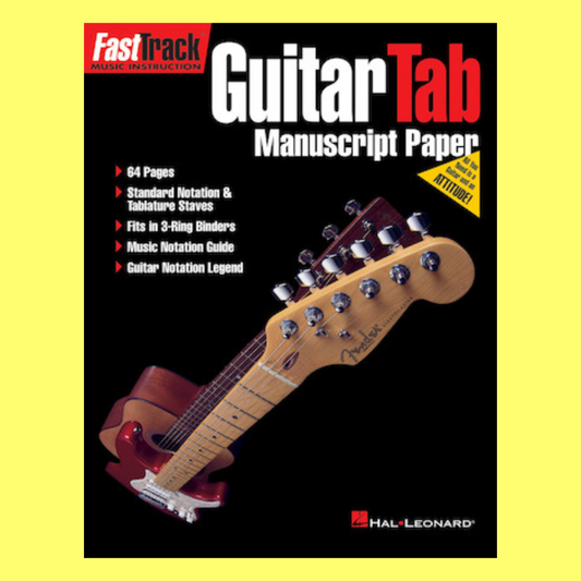 FastTrack Guitar Tablature Manuscript Book (64 pages)