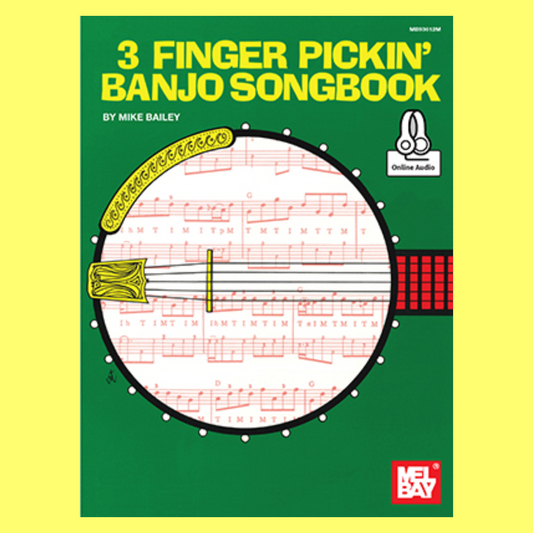 3 Finger Pickin' Banjo Songbook - Book/Ola