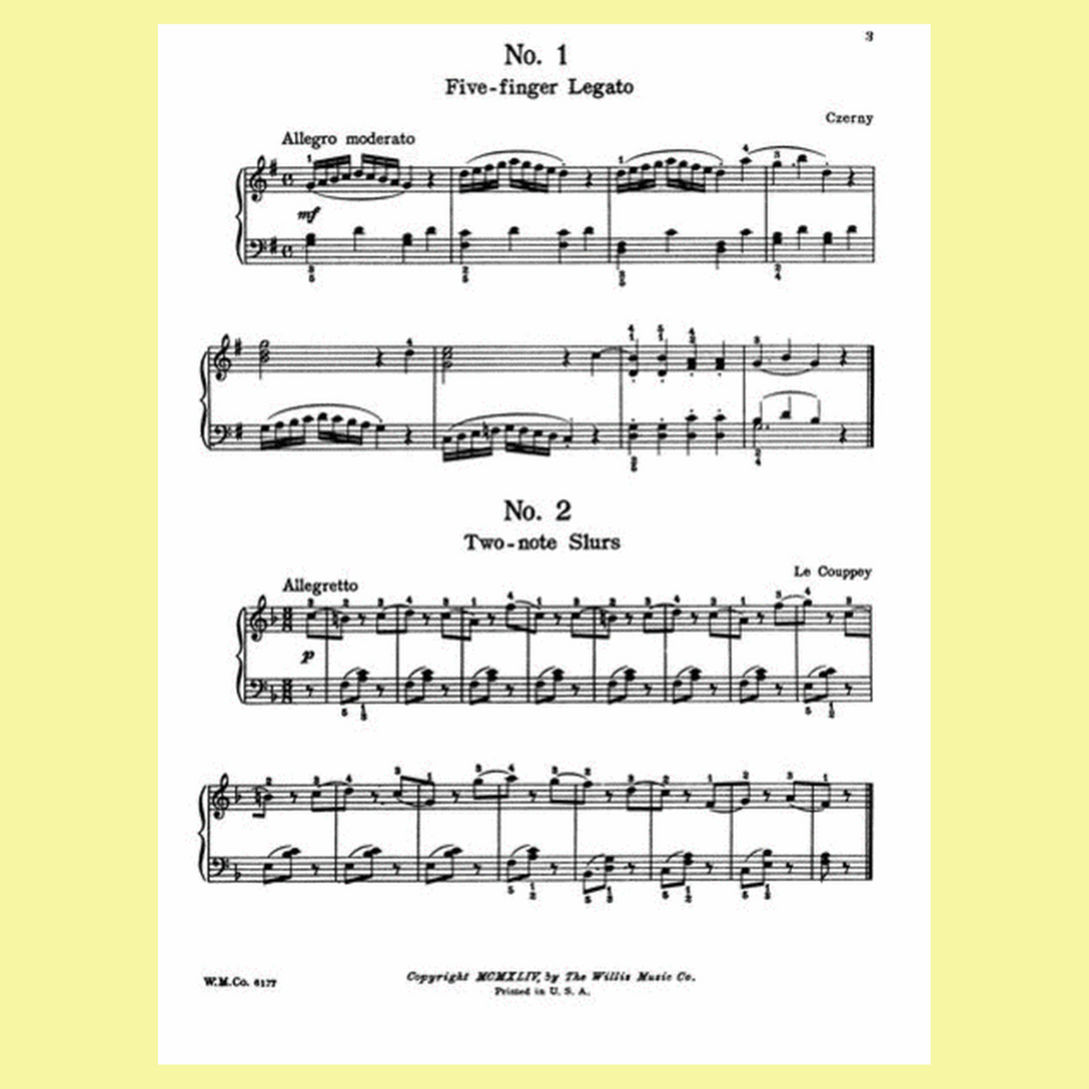 John Thompson - Fifty Second Grade Studies For Piano Book