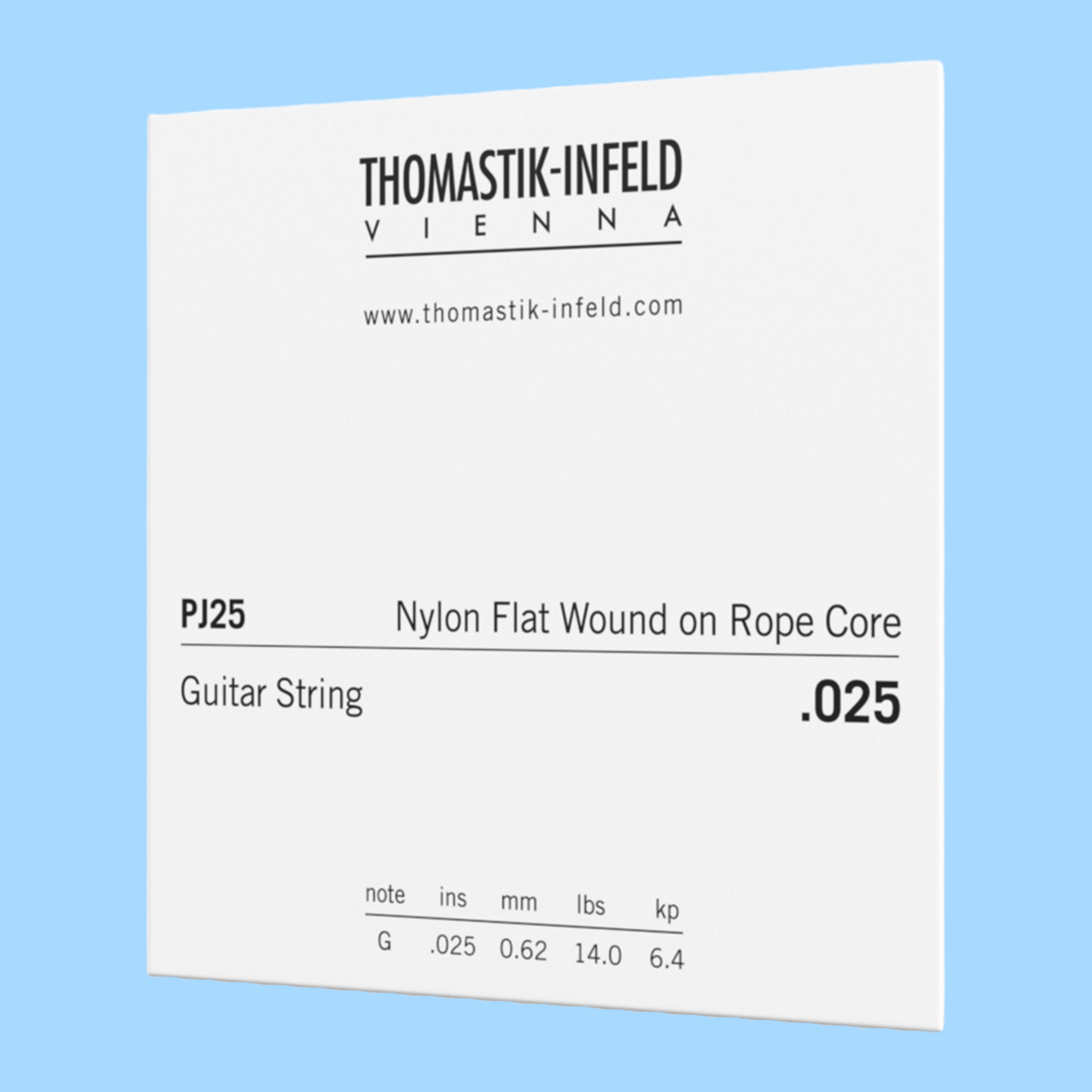 Thomastik PJ25 John Pearse 民谣吉他单根琴弦,规格:0.025