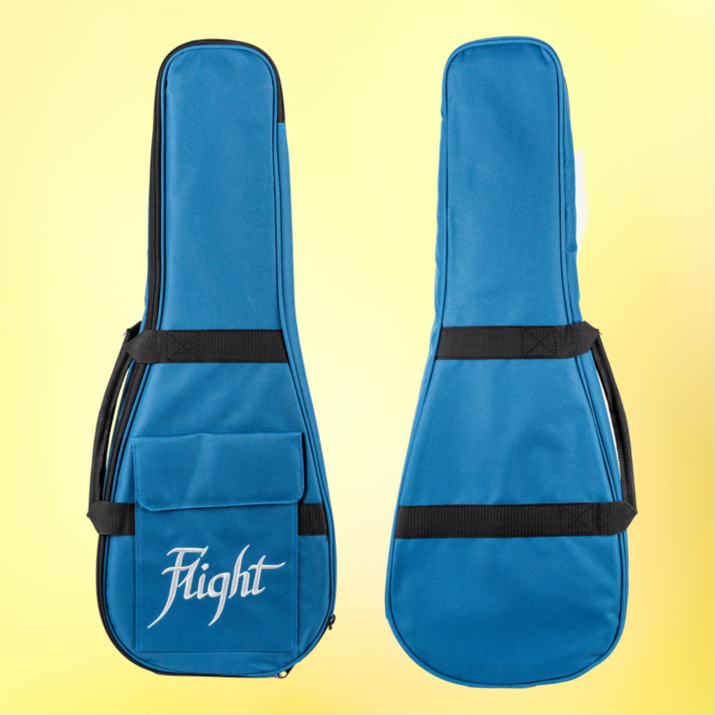 Flight Mini Bass Solid Body Ukulele - Poplar Burl with Premium Padded Gift Bag