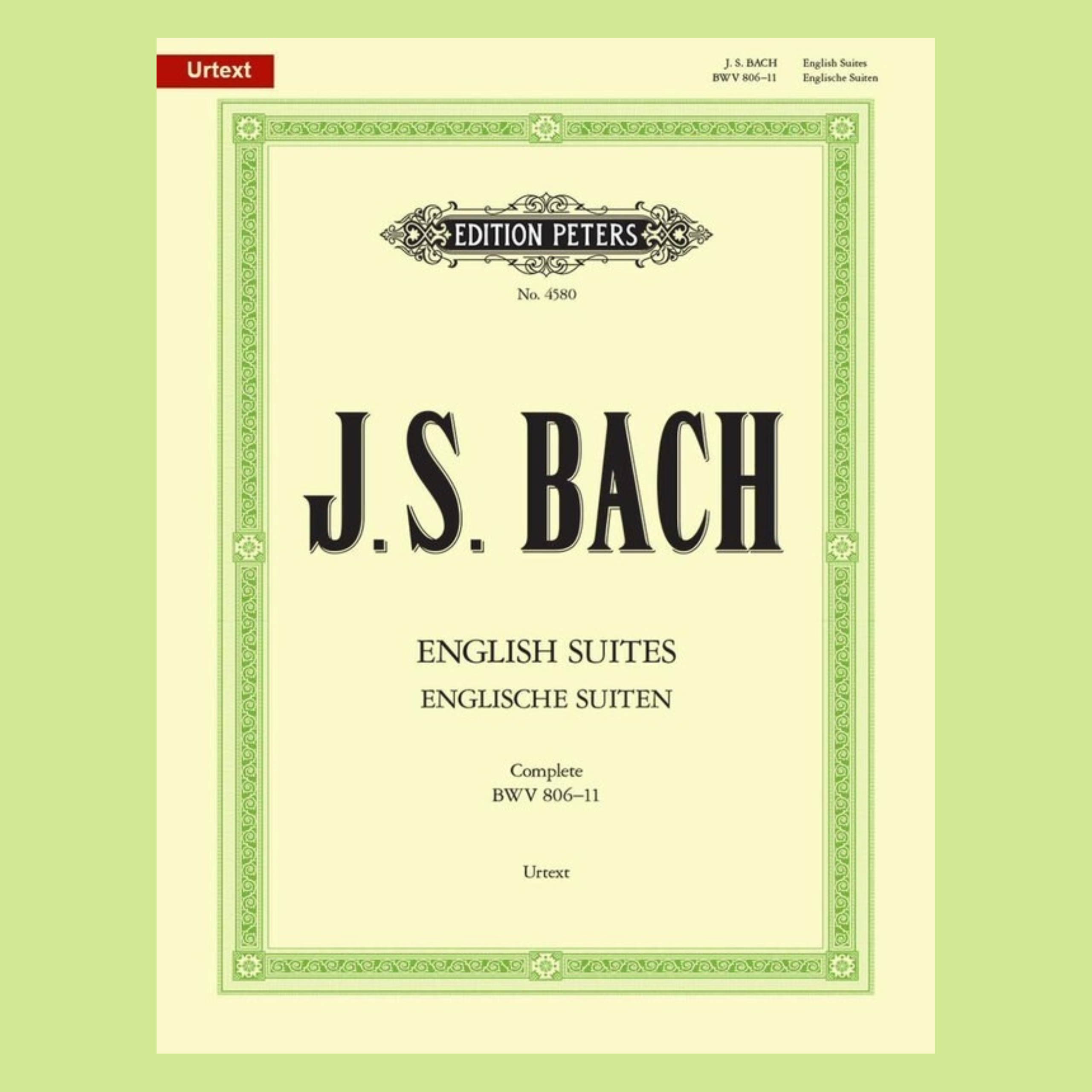 JS Bach - English Suites BWV 806-811 Complete Piano Book (Urtext Editi ...
