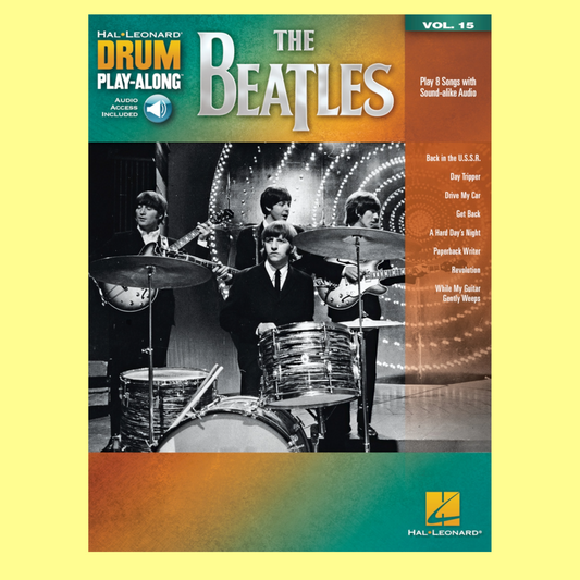 The Beatles Drum Play Along Volume 15 Book/Ola
