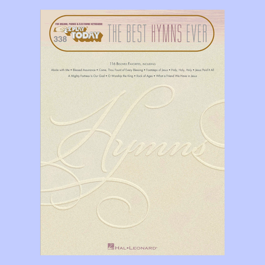 The Best Hymns Ever - EZ Play Piano Volume 338 Songbook