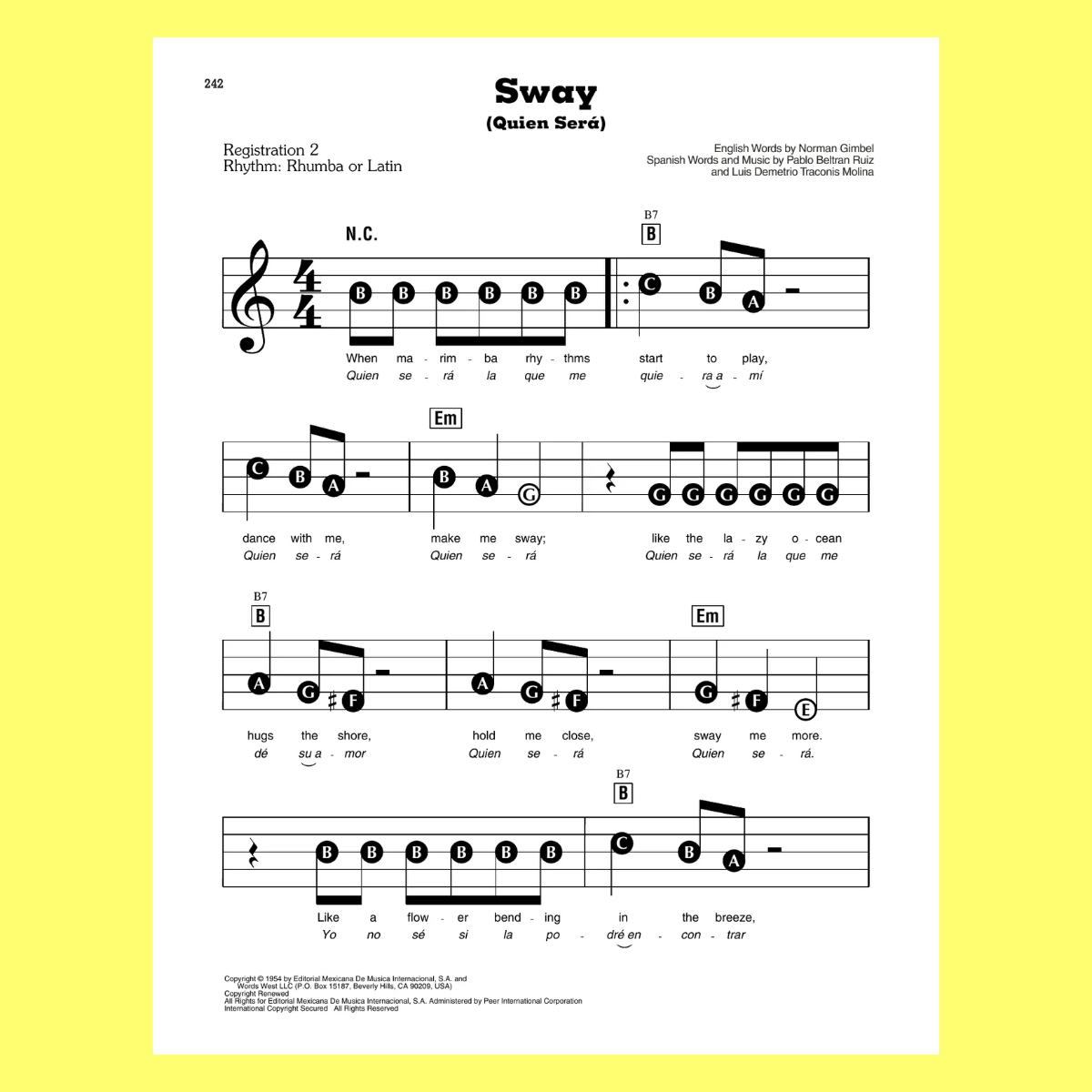 Ez Play Piano Volume 295- The Best Of Michael Buble Book