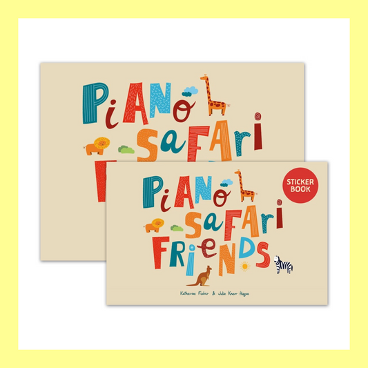 Piano Safari Friends - Student Pack (Spiral Bound Lesson Book, Audio and Sticker Pack)