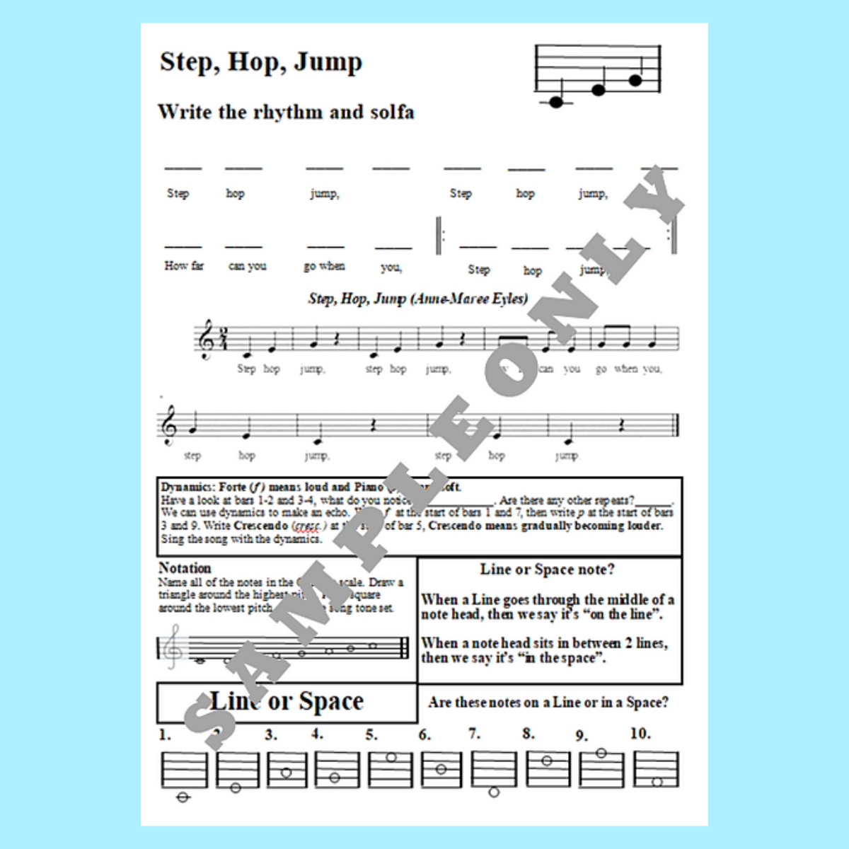 Music Stepz 4 Kidz - Year 1 Student Music Workbook (NEW) 20 Pack Classroom Bundle