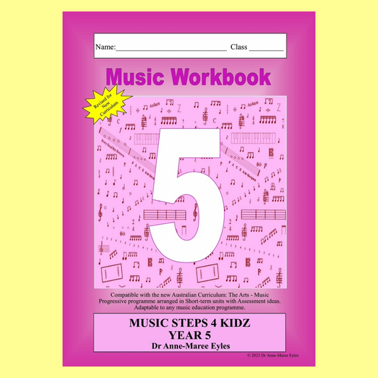 Music Stepz 4 Kidz - Year 5 Student Music Workbook (NEW) Revised Edition