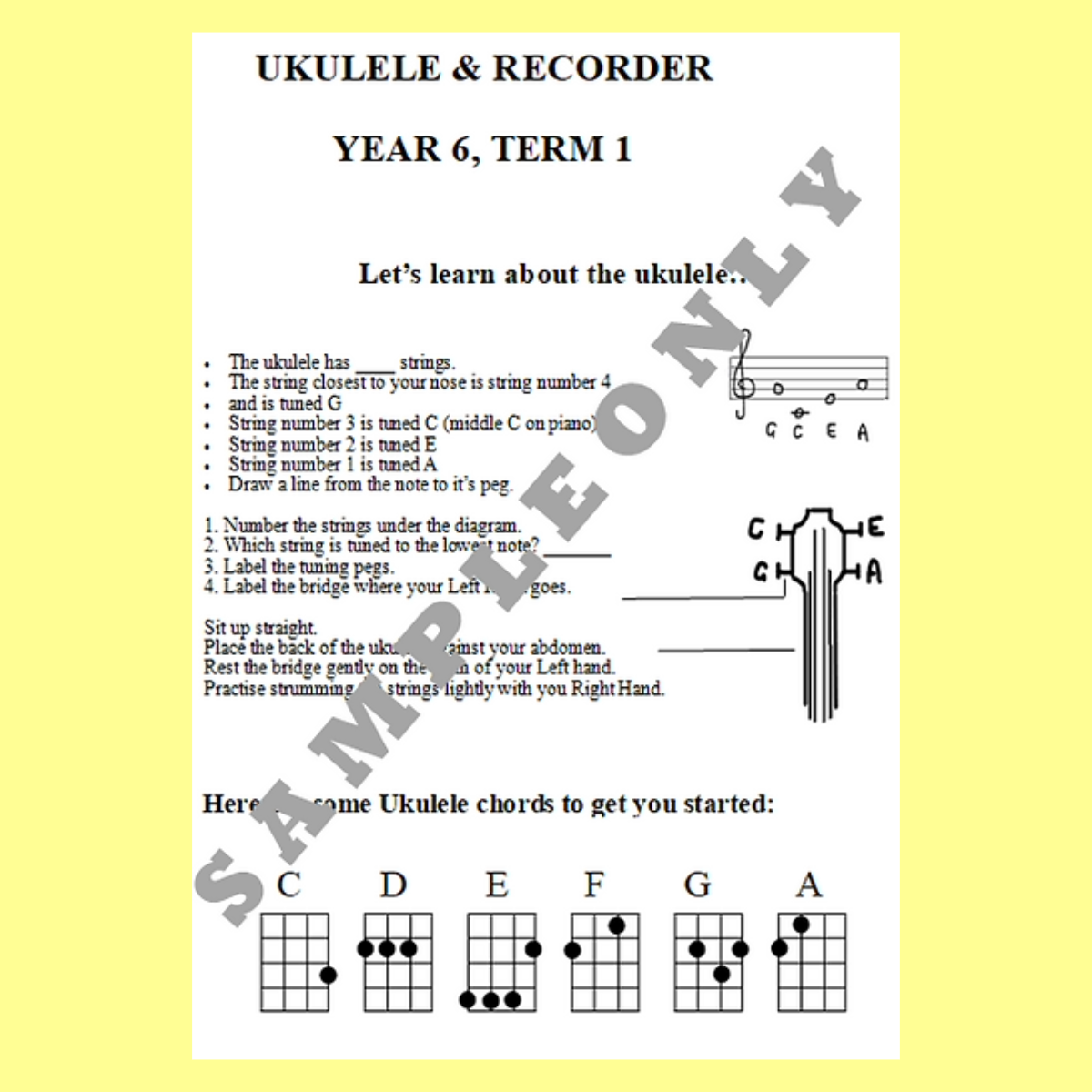 Music Stepz 4 Kidz - Year 6 Student Music Workbook (NEW) Revised Edition