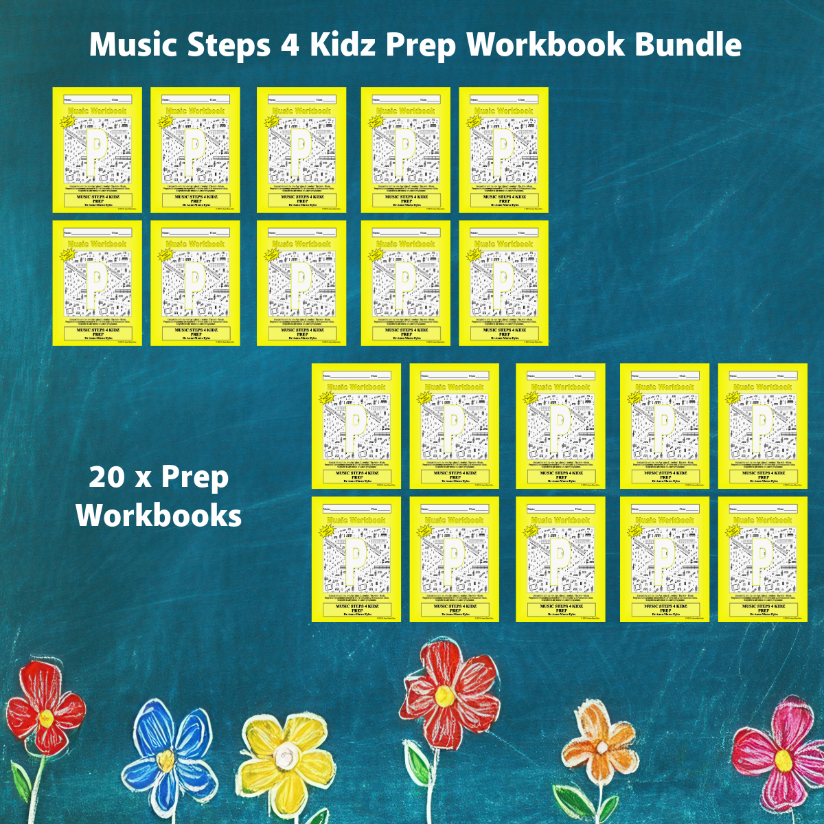 Music Stepz 4 Kidz - Prep Student Music Workbook (NEW) 20 Pack Classroom Bundle