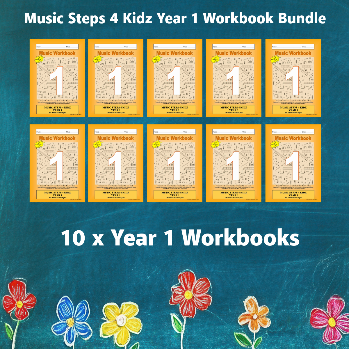 Music Stepz 4 Kidz - Year 1 Student Music Workbook (NEW) 10 Pack Classroom Bundle