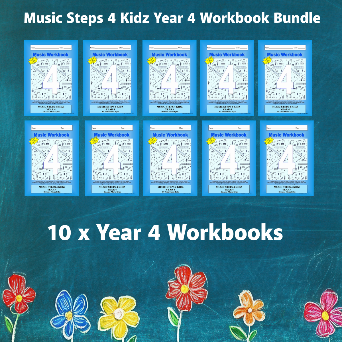 Music Stepz 4 Kidz - Year 4 Student Music Workbook (NEW) 10 Pack Classroom Bundle