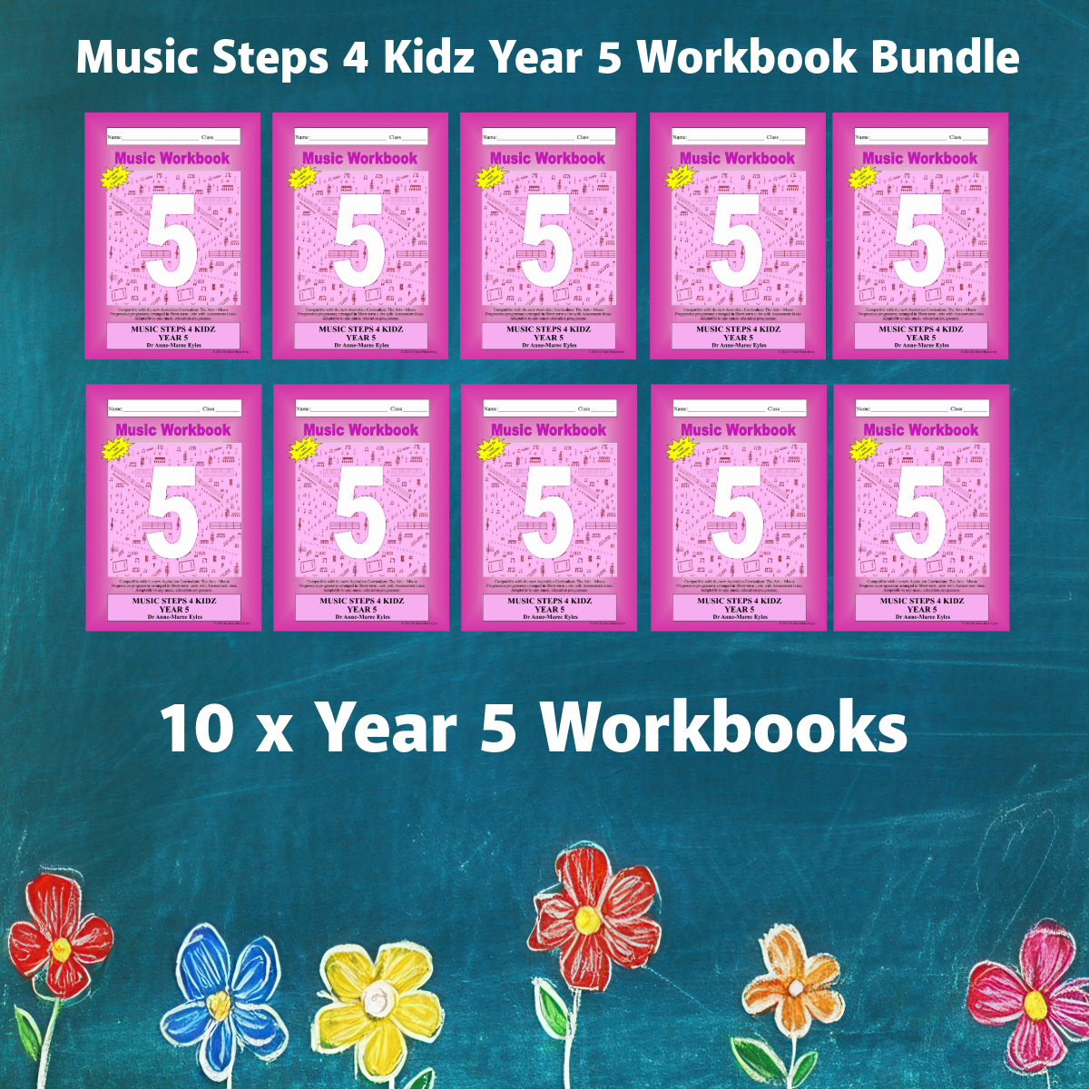 Music Stepz 4 Kidz - Year 5 Student Music Workbook (NEW) 10 Pack Classroom Bundle