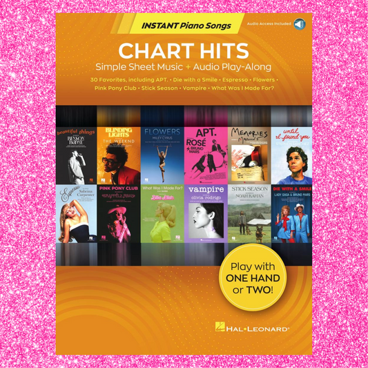 Chart Hits Instant Piano Songs - 2025 Hit Songs Book/Audio NEW (Preorder)