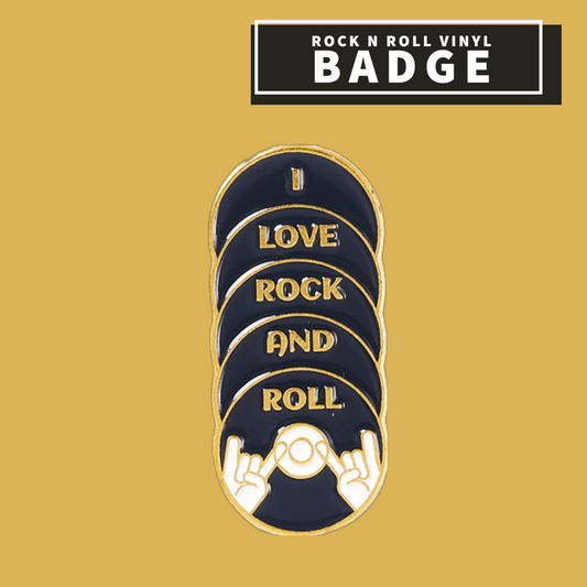 I Love Rock And Roll Vinyl Badge