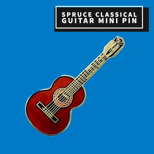 Spruce Classical Guitar Mini Pin