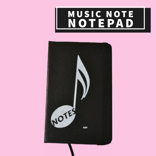 Music Note Notebook (Black) Giftware