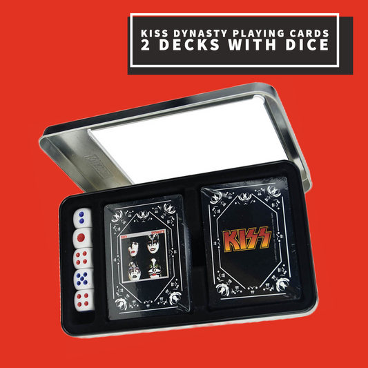 Kiss Dynasty Playing Cards - 2 Decks With Dice Giftware