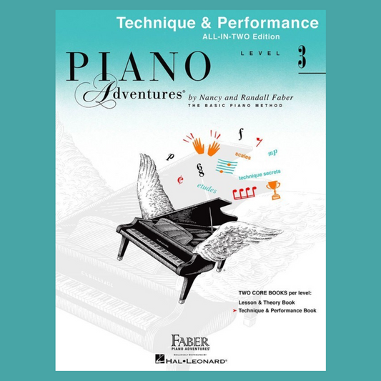 Piano Adventures: All In Two - Level 3 Technique & Performance Book Keyboard