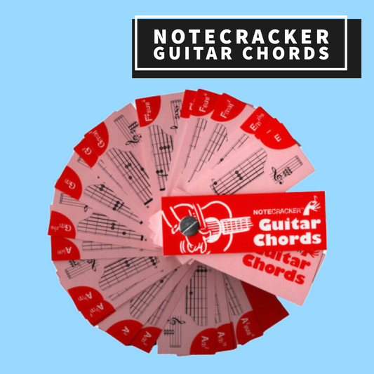 Notecracker Guitar Chords - 70 Fun Learning Cards