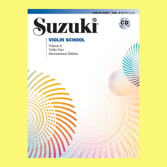 Suzuki Violin School - Volume 6 Violin Part Book/Cd