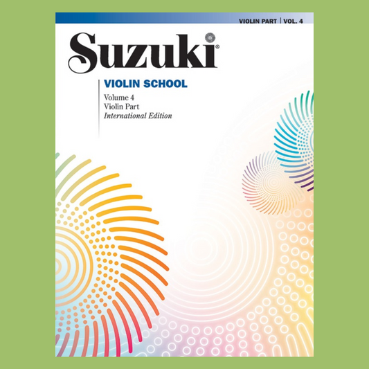 Suzuki Violin School - Part Volume 4 Book Strings