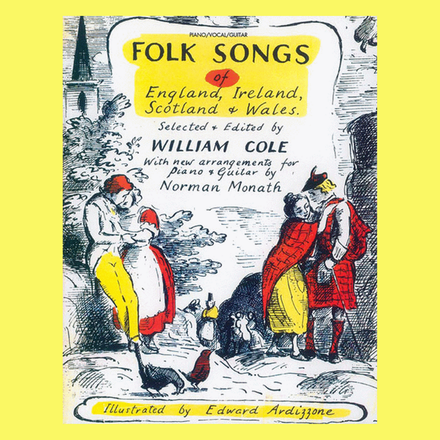 Folk Songs Of England, Ireland, Scotland and Wales Piano Vocal Guitar Book