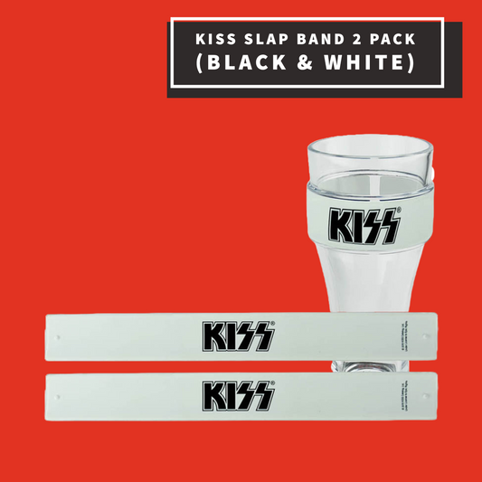 Kiss Slap Band 2 Pack (Black & White)