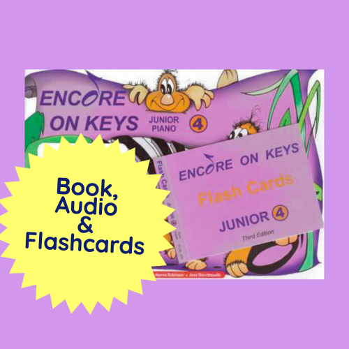 Encore On Keys - Junior Series Level 4 With Book/Audio/Flash Cards Piano & Keyboard