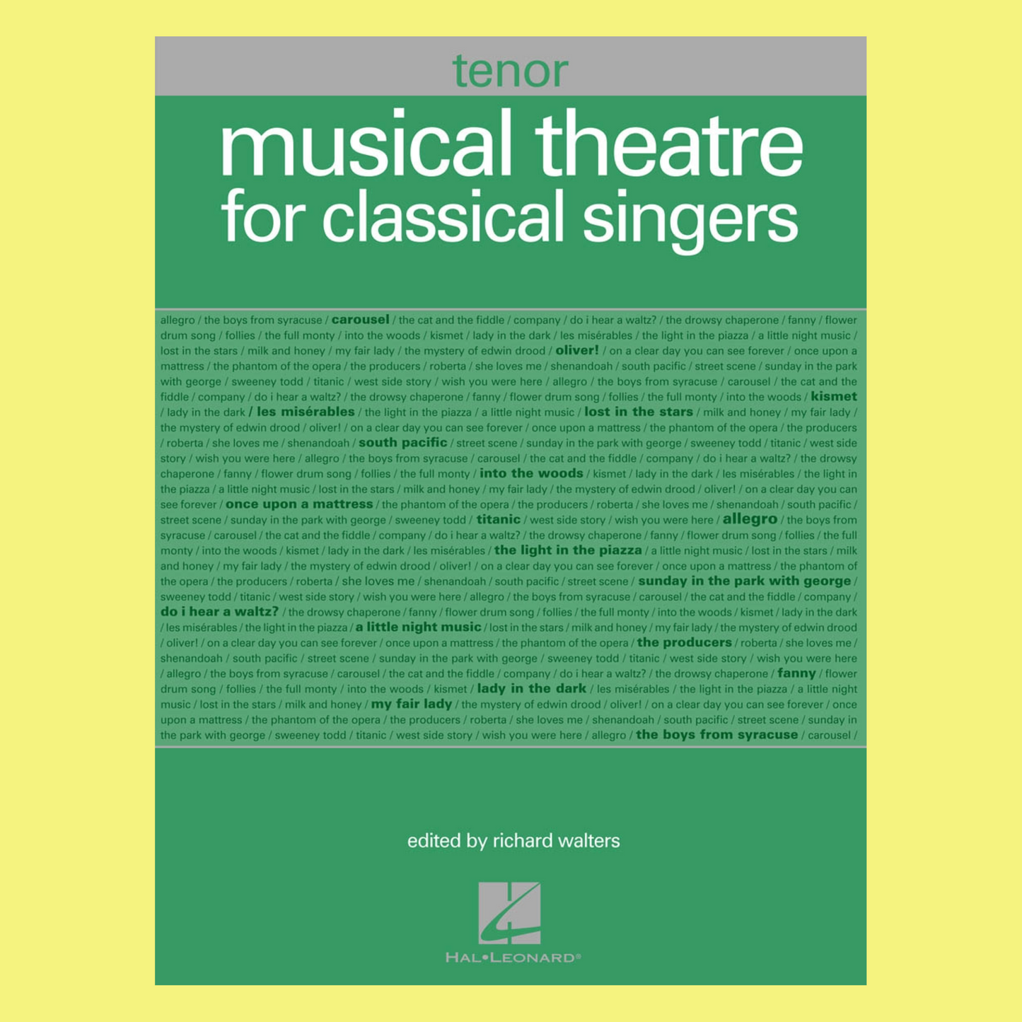 Musical Theatre For Classical Singers Tenor