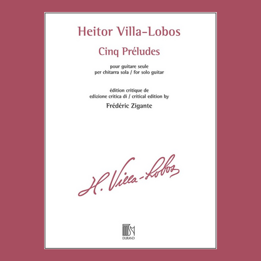 Heitor Villa-Lobos - 5 Preludes For Guitar Book