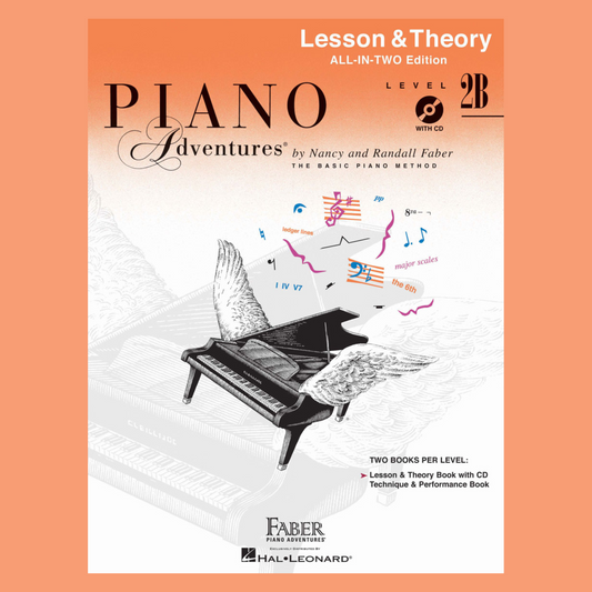 Piano Adventures: All In Two -Level 2B Lesson & Theory Book/Cd Keyboard