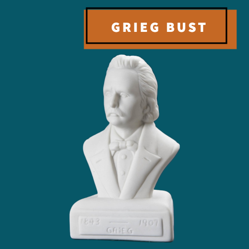 Grieg 5 Inch Composer Bust