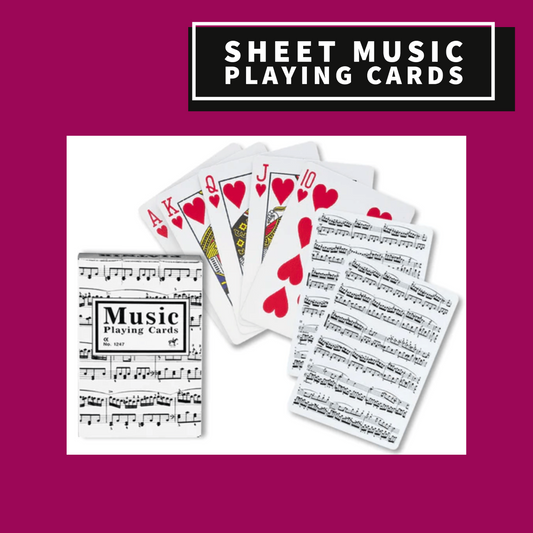 Playing Cards - Sheet Music Design Giftware